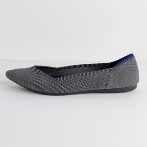 Rothy's The Point Gray Ballet Flats Women's 7 Sustainable Slip On Shoes